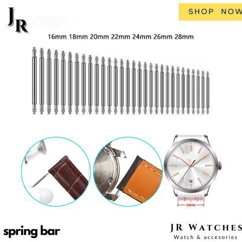 EXCLUSIVE Pin Spring bar Strap Tali Jam tangan 12 14 16 18 19 20 21 22 24 26 28 30 mm