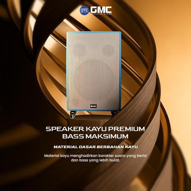 Perkobleh76 - GMC Speaker 883E Bluetooth Karaoke Speaker 12" 200W USB SD AV In FM Radio Karaoke Jack