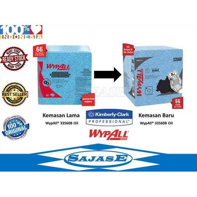 Happy- Kimtech Blue Kimtex Prep 33560A Kimtex Wipes Harga 1 Pack 66 Lembar