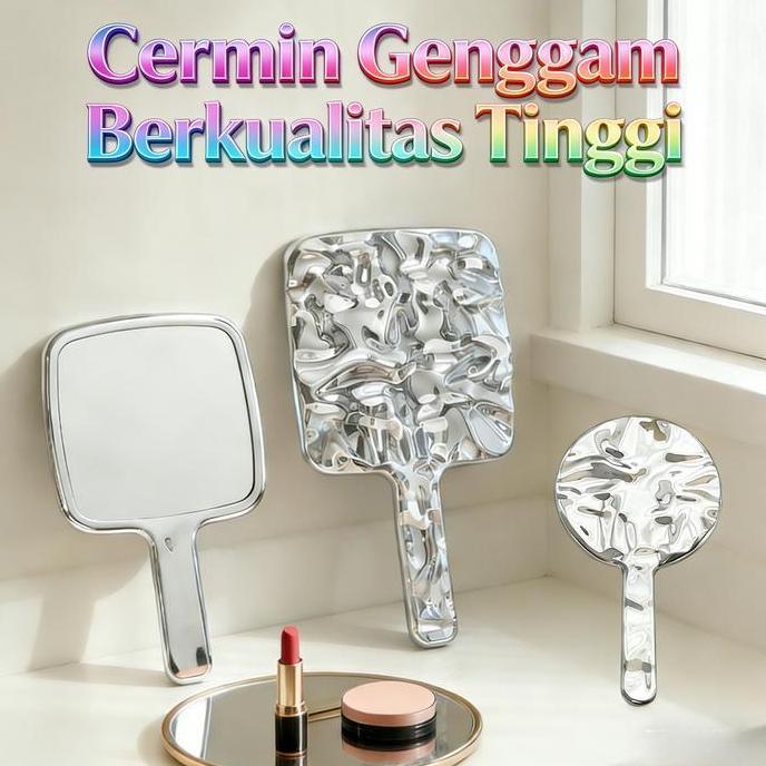 Perak Hand Mirror / Cermin Genggam / Cermin Rias/ Korea Vintage Mirror
