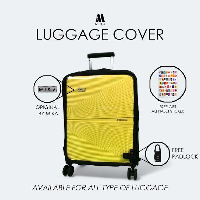 MIKA PELINDUNG KOPER PLASTIK TRANSPARANT / LUGGAGE COVER