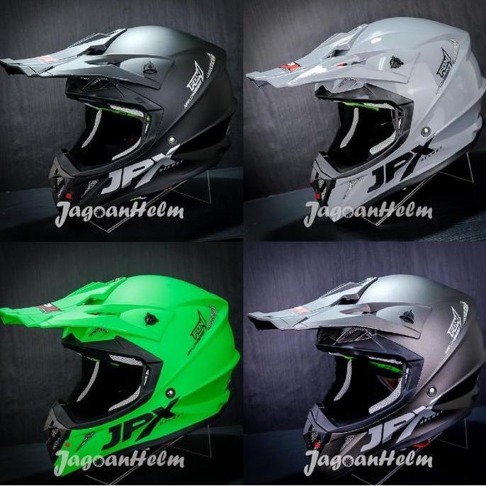 JPX HELM CROSS FOX 1 SOLID | FOX1 MOTOCROSS TRAIL - Motorcycle