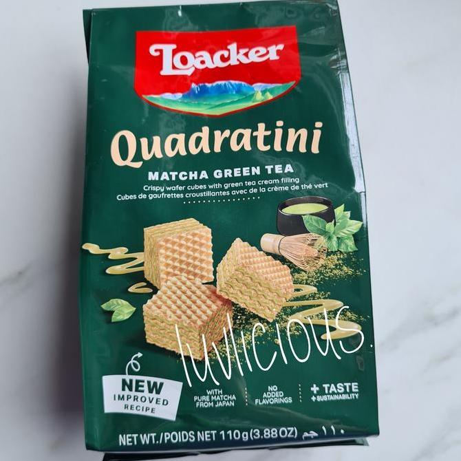 LOACKER QUADRATINI MATCHA GREEN TEA WAFER BISCUIT BISKUIT
