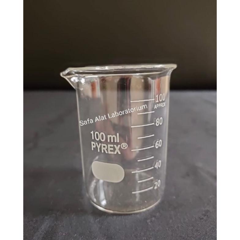 Beaker Glass 100Ml Pyrex Gelas Takar Gelas Kimia Gelas Piala Pyrex
