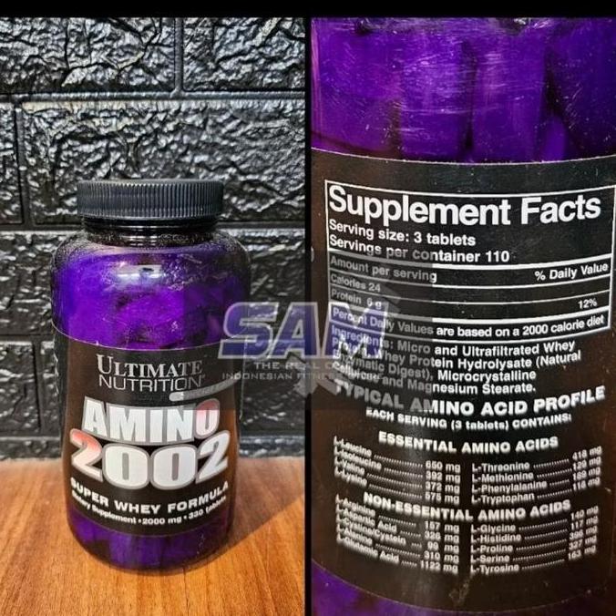 Suplemen Fitness Ultimate Amino 2002 330 Tablet Malang