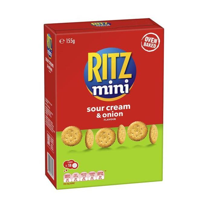 Ritz Mini Crackers Sour Cream & Onion Flavour 155g Australia
