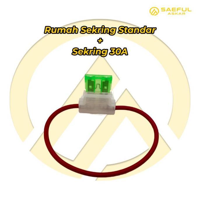 Box Sekring Sikring Fuse 30A dengan Kabel Sepeda Listrik