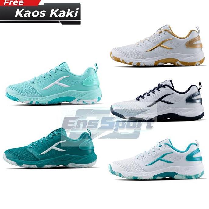 [New]Sepatu Badminton Hundred Hypercourt Original Free Kaos Kaki - Hundred Hypercourt Original