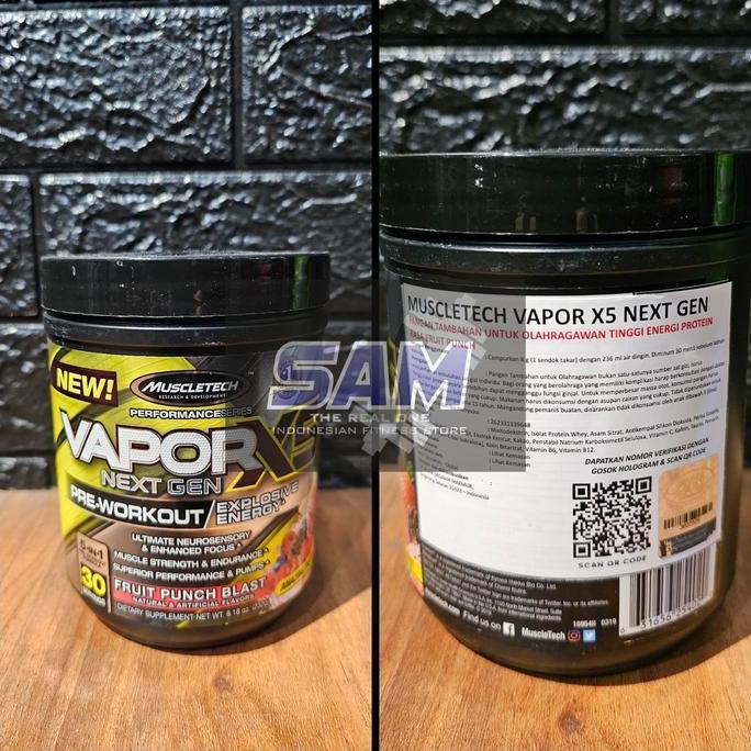 Suplemen Fitness Muscletech X5 Nextgen 30 Serving Malang Pre Workout Vapor