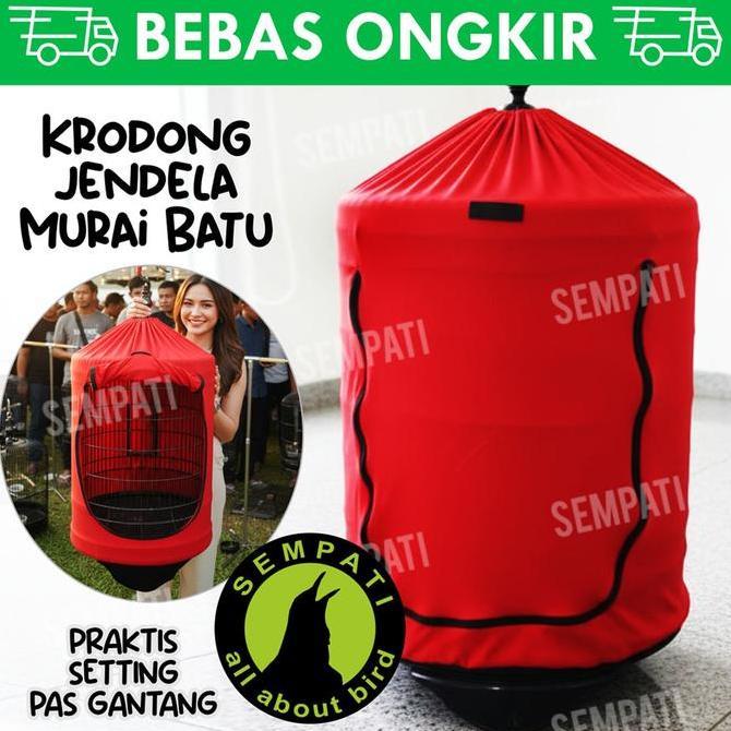 SEMPATI KERODONG MURAI BATU MODERN BARU MODEL JENDELA PLUS VELCRO PRAKTIS KASIH EF PAKAN MINUM SPRAY
