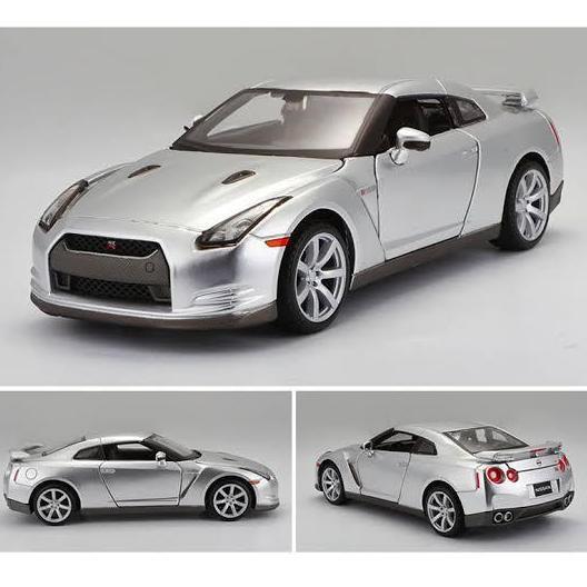 noelcuan.id / DUS JELEK/LOOSE MAISTO 1/24 2009 NISSAN GT-R GTR R35 SILVER DIECAST Diskon