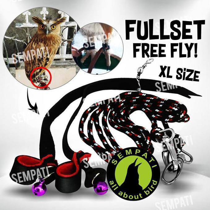 SEMPATI ANKLET CELEPUK UKURAN XTRA LARGE XL ANGKLET CELEPUK TALI KAKI BURUNG HANTU BUFFY FISH OWL KU