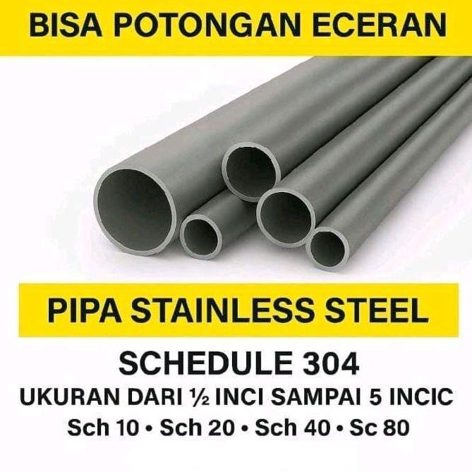 Pipa Schedule 3" Inch Stainless Sch 10 Od 89 Mm Tebal 3 Mm 304 Terbaru 
