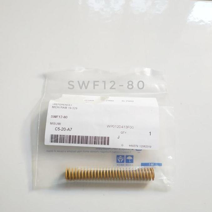 Xz1Q- Per Misumi Kuning Hamer Swf 12-80 Spring Pompa Angin