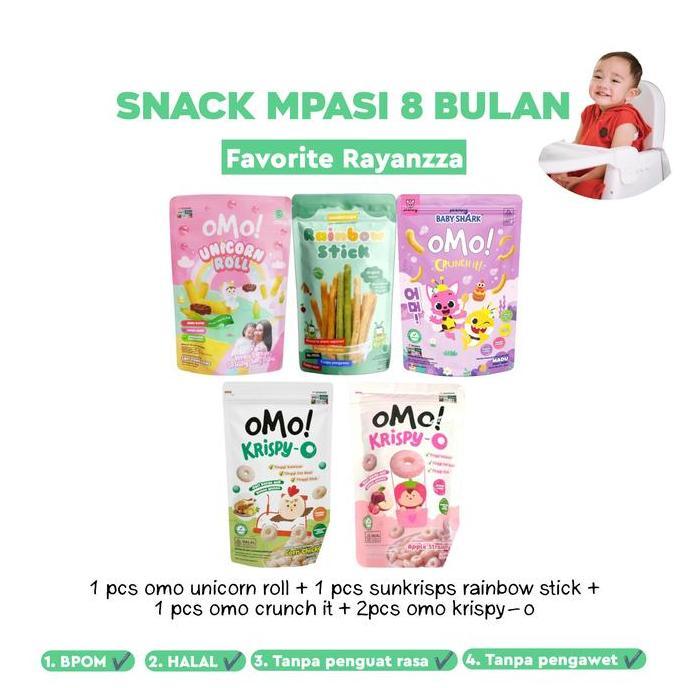 Weee- Bundling Snack Mpasi 4Pcs I Cemilan Mpasi 6-12 Bulan Snack Bayi Sehat