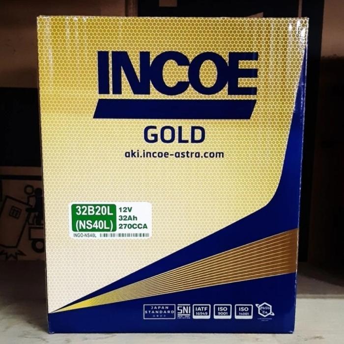Aki Mobil Toyota Calya Agya Incoe Gold Ns40L / 32B20L 34B19L 32 Ah Original Dan Terpercaya