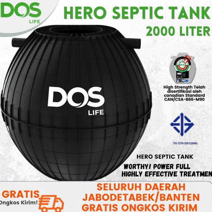 DOS - Hero Septic Tank 2000 Liter Tangki Septik