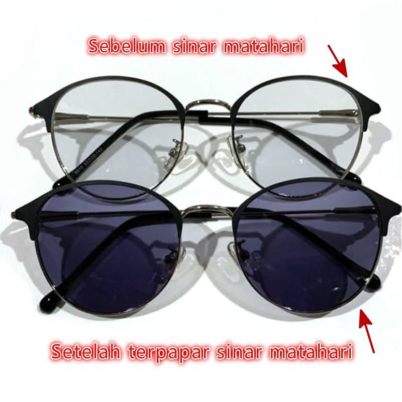 Bitzen Frame Kacamata Anti Radiasi Photocromic Lensa Fotocromik 2 In 1