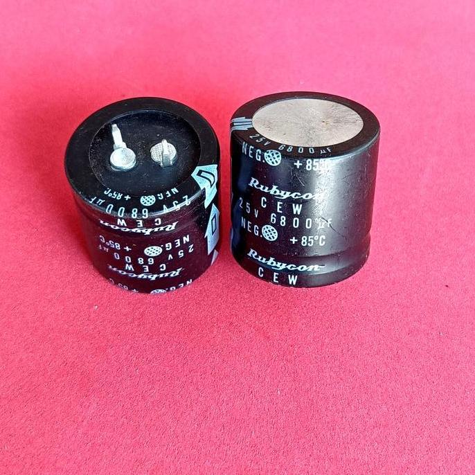 ELCO 6800UF 25V RUBYCON ORIGINAL TKEDRO