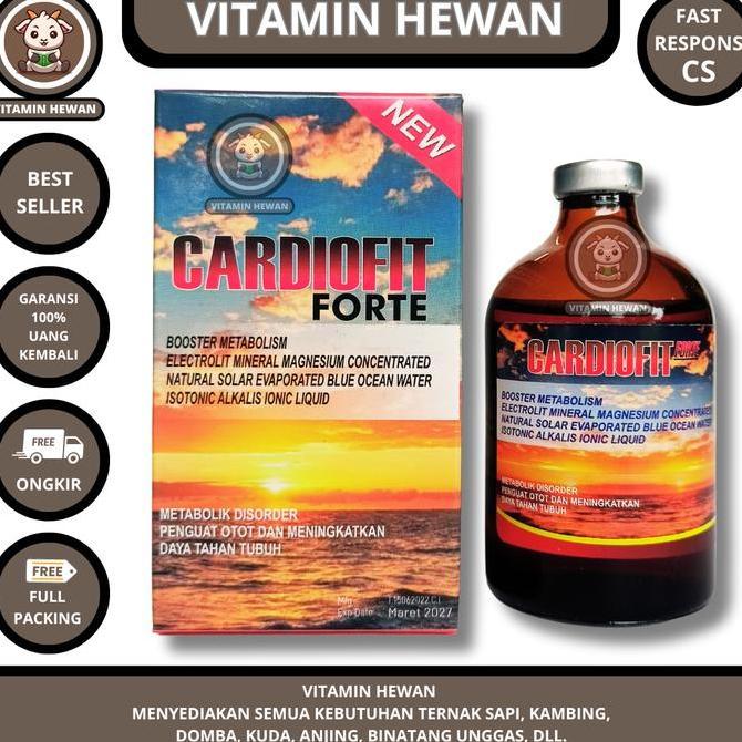 CARDIOFIT FORTE 100ML - Obat Sapi Kambing Ambruk Penguat Otot & PMK