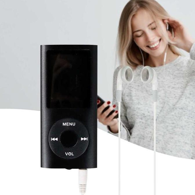BEBAS ONGKIR - MP3 Player Mini Portable Music FM Player Pemutar Musik 1.8 Inch HK-4
