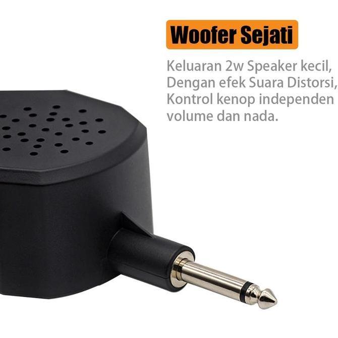 Avastashop - JOYO Mini Amplifier Gitar AMP Portabel Speaker untuk Guitar Listrik Bass Bersih/Distors