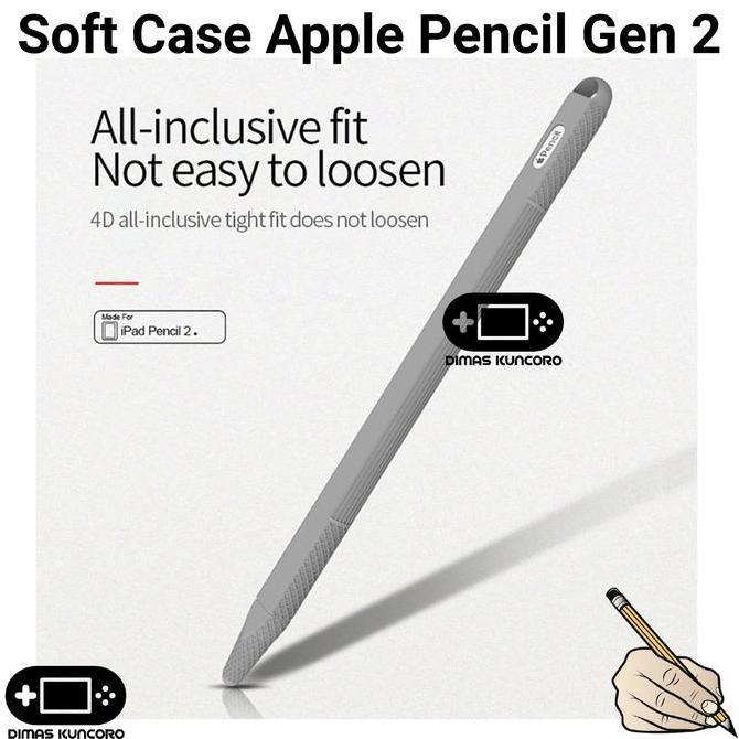 Soft Case Apple Pencil Gen 2 silicone silikon cover bumper generasi 2 ipad pro air mini 11 12.9 inch