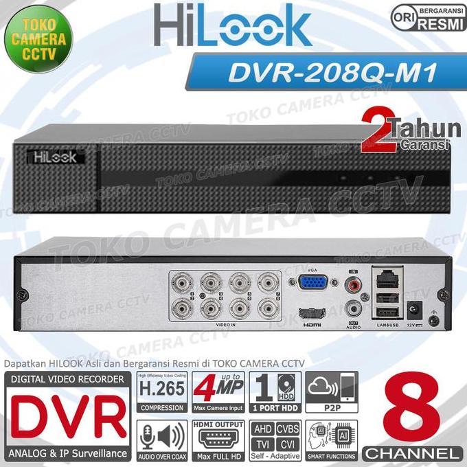 DVR RECORDER CCTV HILOOK 8 CHANNEL CCTV HILOOK 8CH 4MP