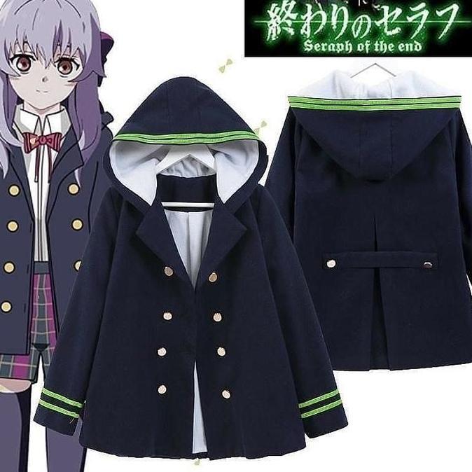 3DEBOZZSKA - SHINOA HIRAGI JACKET OWARI NO SERAPH JAKET COSPLAY COSPLAYER JAKET WANITA ANIME KEREN C