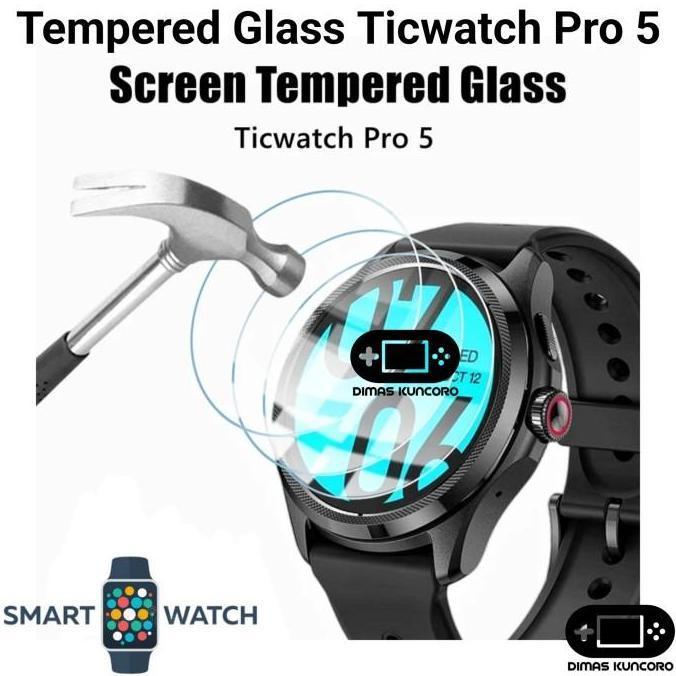 Tempered Glass Ticwatch Pro 5 antigores pelindung layar ticwatch pro 5