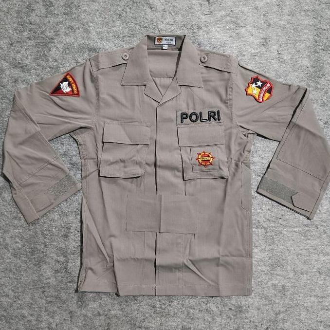 Seragam Pdl Tactical Cokelat Jatah Brimob / Seragam Pdl Cokelat Jatah Brimob
