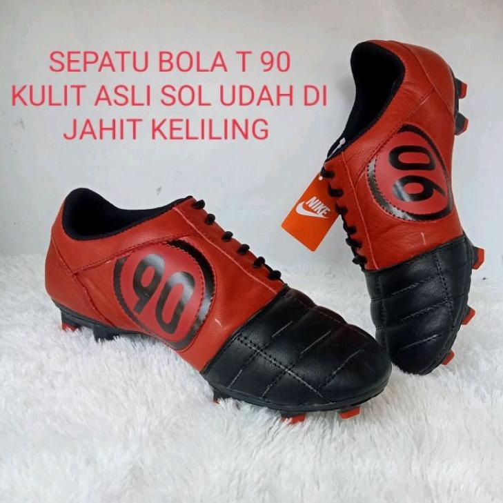 NEW Sepatu Sepak Bola Kulit Asli T90 Sol Jahit