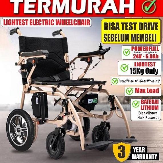 Terlaris Kursi Roda Elektrik / Kursi Roda Listrik Paling Ringan