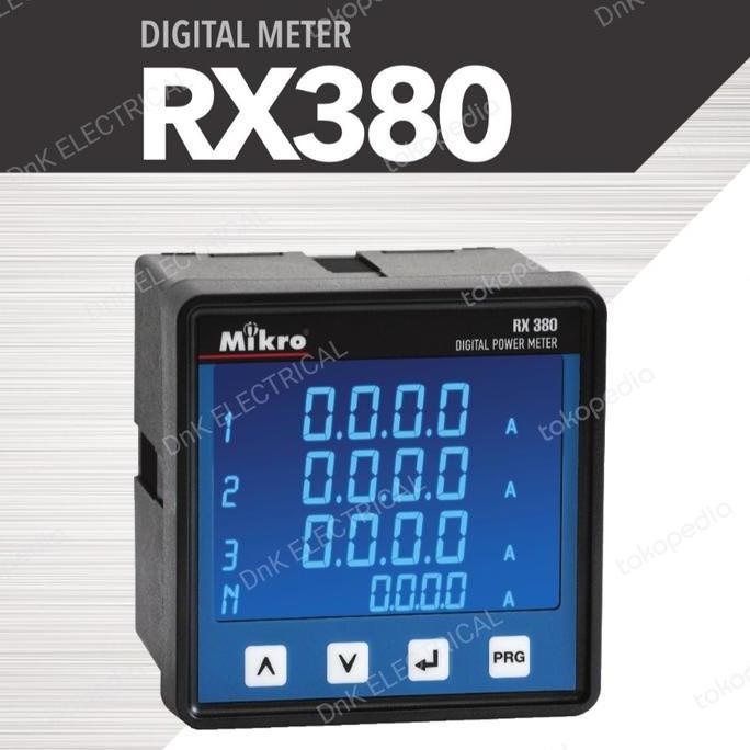 HARGA DISC - Digital Power Meter With Modbus Merk MIKRO Type RX 380 / RX380