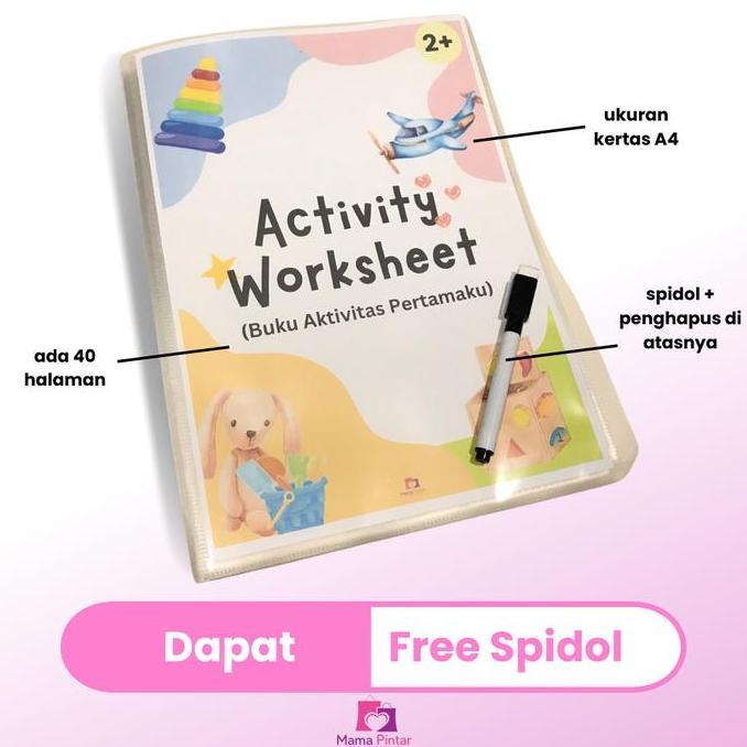 Buku Aktivitas Pertamaku Worksheet Tracing Menulis Berhitung Anak PAUD TK 2 3 4 5 Tahun