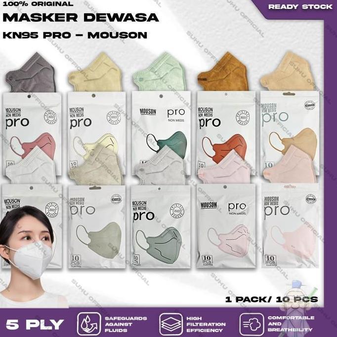 Masker KN95 Mouson 5ply AKL KEMENKES 1Box 50pcs Surgical Premium