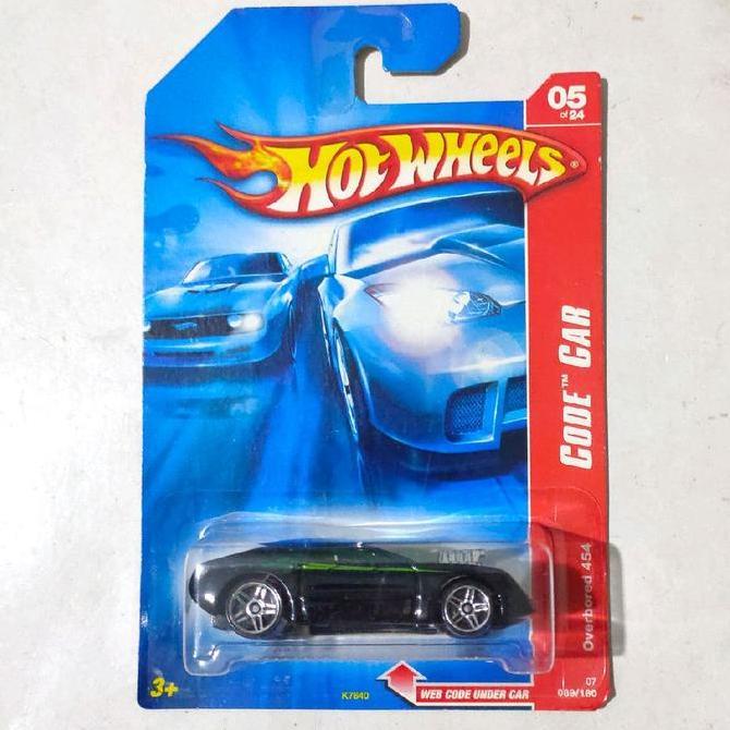 HOTWHEELS HOT WHEELS OVERBORED 454 HITAM 2007 HW CODE CAR RARE FUN99