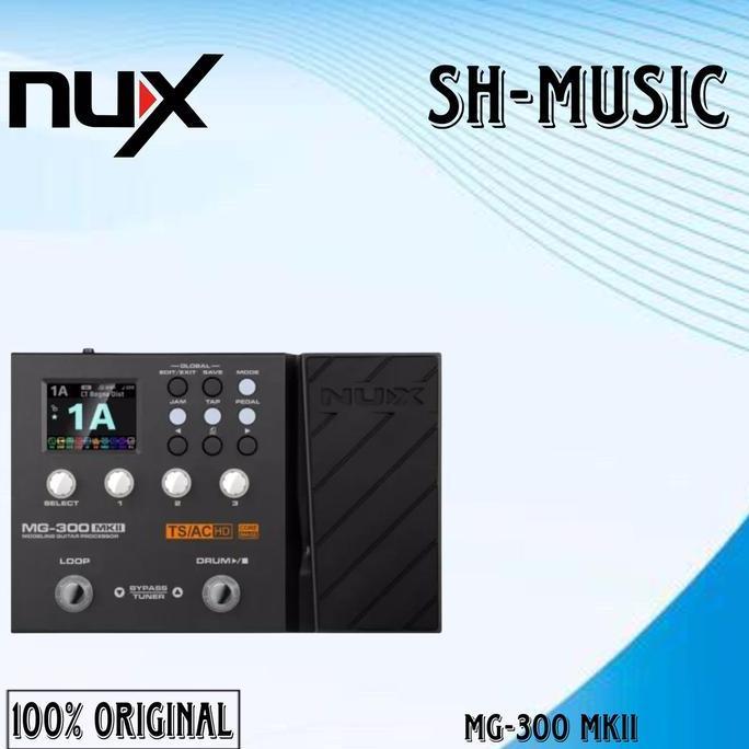 Murah Nux Mg300 Mk2 Guitar Multi Effect Pedal Nux Mg-300 Mkii