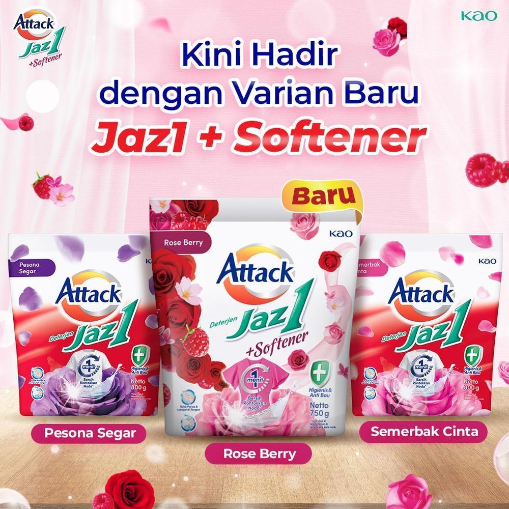 ARJUNA Attack Jaz1 / Detergent Bubuk Attack Jaz1 / Attack Jaz1 Detergent Bubuk  800 gram KT2