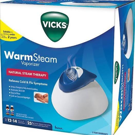 [Vicks] WarmSteam Vaporizer | Uap Hangat untuk Flu & Batuk | Nebulizer | Aman Bayi >3 Bulan