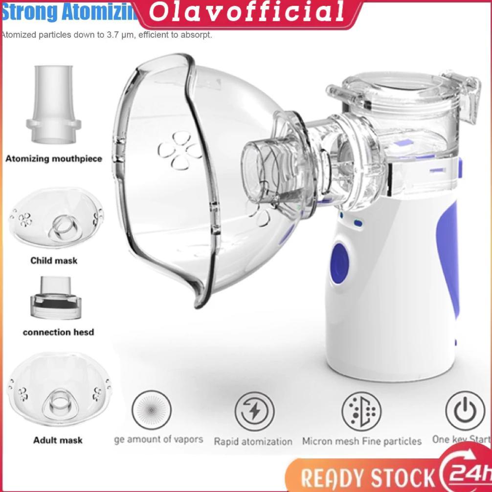 CODMini Portable Mesh Nebulizer Murah Alat Terapi Bantu Pernapasan Asma Inhaler Inhalasi