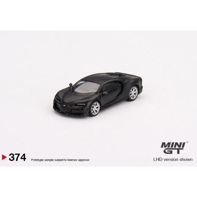 MINIGT 374 BUGATTI CHIRON SUPER SPORT 300+ MATTE BLACK DIECAST MGT