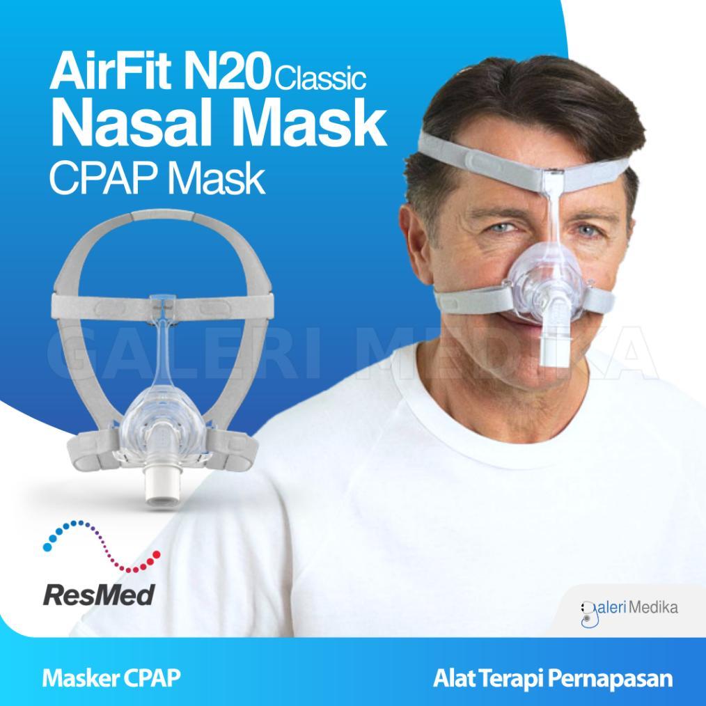 ResMed AirFit N20 Classic CPAP Mask / Maskser CPAP Resmed / Masker BPAP Resmed Airfit N20