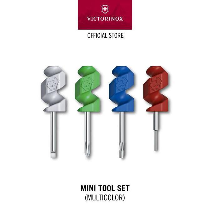 Victorinox Mini Tool Set, multicolor, Blister [Pisau Multifungsi] Swiss Army Knife