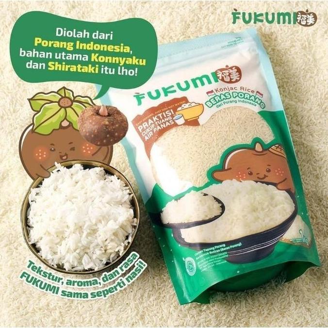 Riso- Beras Porang Fukumi Pouch 1Kg Food Nasi Rice Porang