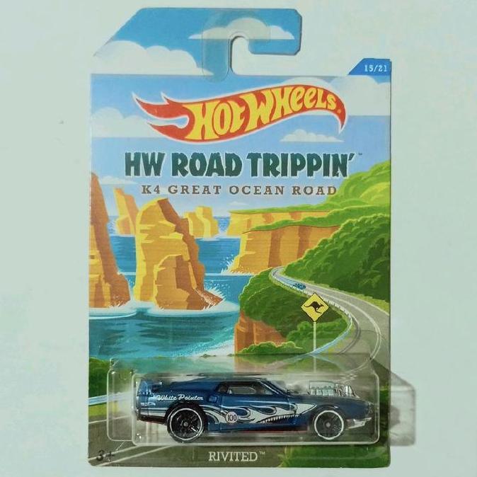 HOT WHEELS RIVITED BIRU 2014 ROAD TRIPPIN K4 GREAT OCEAN ROAD BASE BESI FUN99