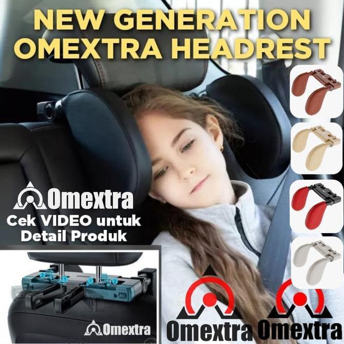 Bantal Omextra- Headrest Pillow Car 3 Generation- Bantal Mobil Omextra