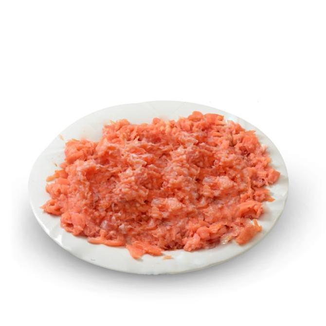 Cibo- Ikan Salmon Giling Mentah / Minced Salmon Raw Food (Anjing - Kucing)