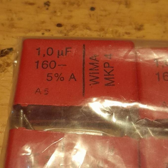 MKP4 1UF/160V 1UF 160V WIMA CAPACITOR SAF12