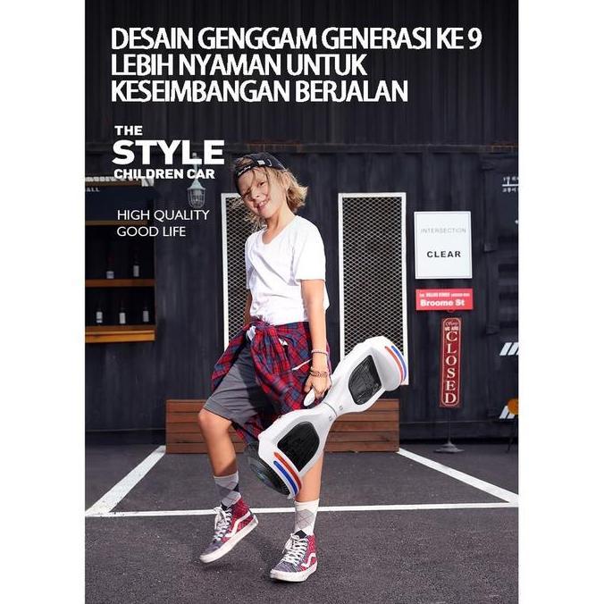 Terlaris Hoverboard Self-Balancing 10 Inch - Skuter Listrik 2 Roda Untuk Dewasa, Pria & Wanita, Port